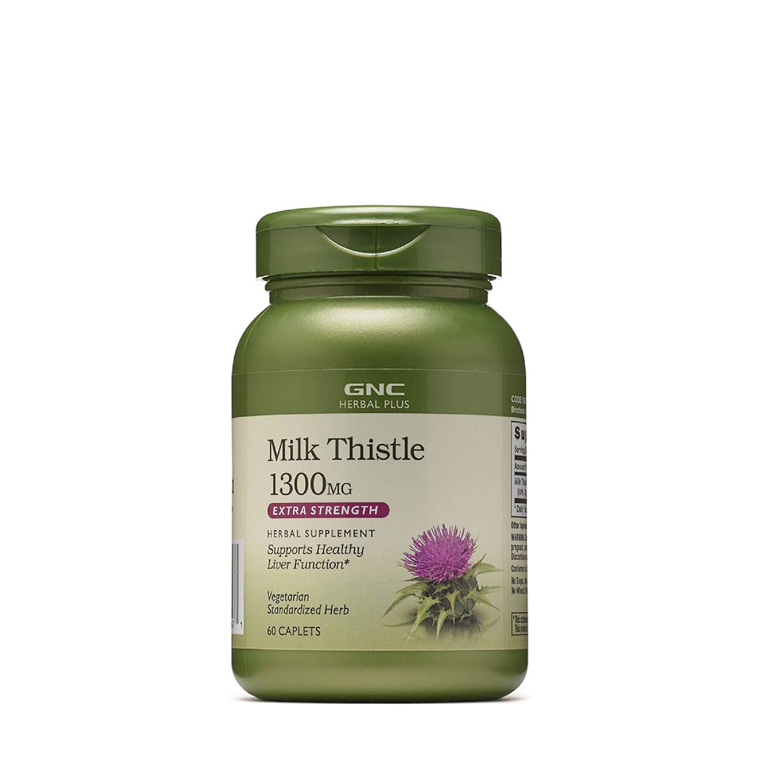 GNC Cardo Mariano Milk Thistle 1300mg (60 Cápsulas)