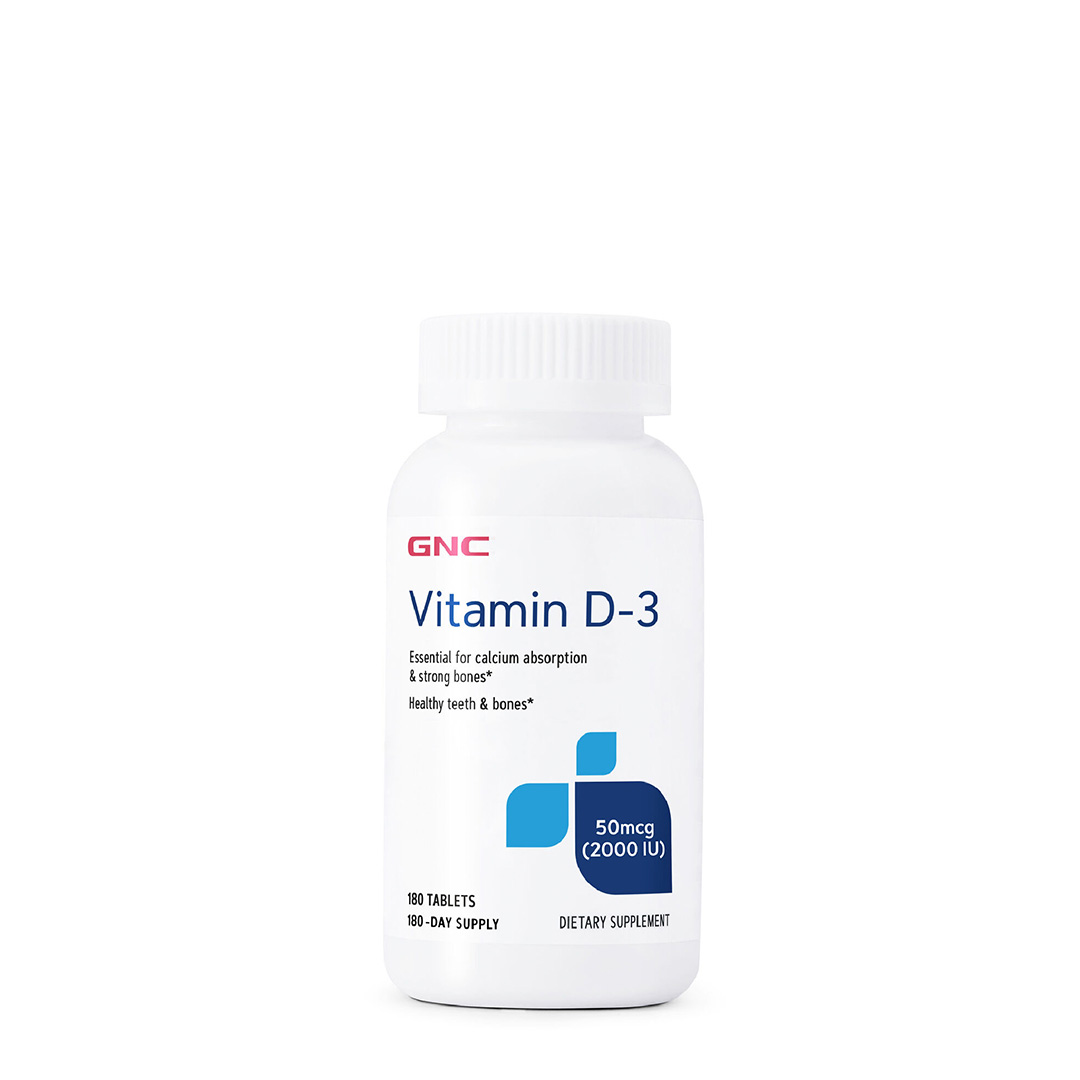 GNC Vitamina D3 50mcg (180 Tabletas)