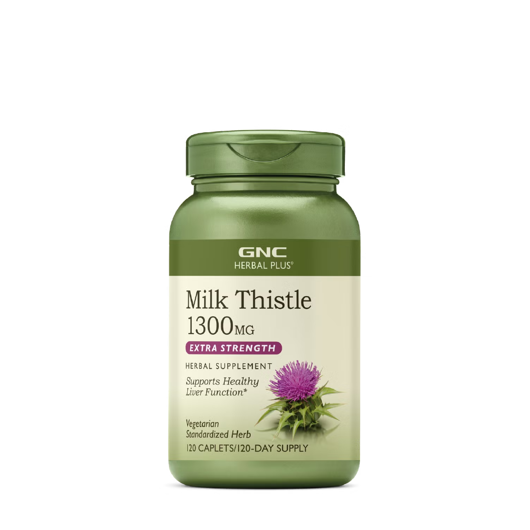 GNC Cardo Mariano Milk Thistle 1300mg (120 Cápsulas)