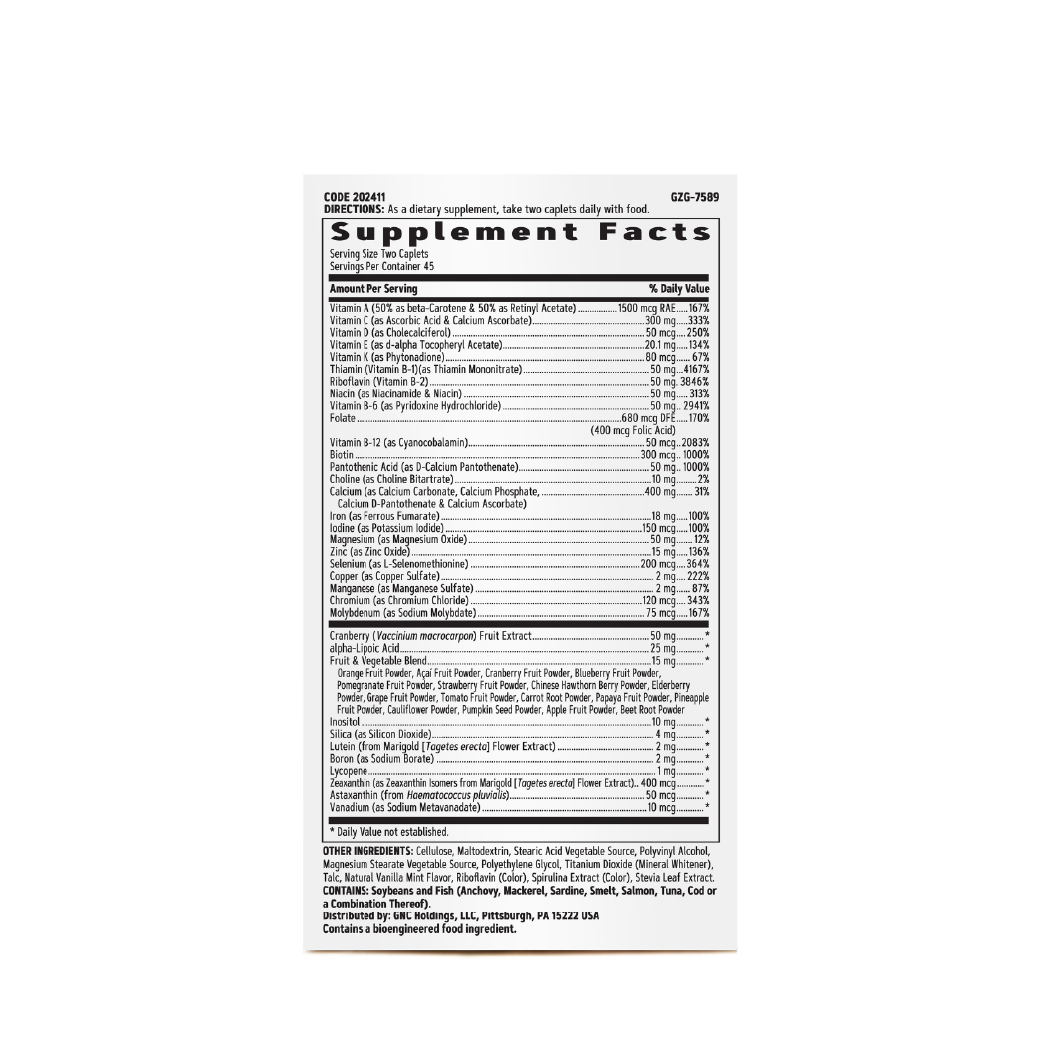 GNC Multivitamínico para Mujer Ultra Mega (90 Cápsulas) - Imagen 4