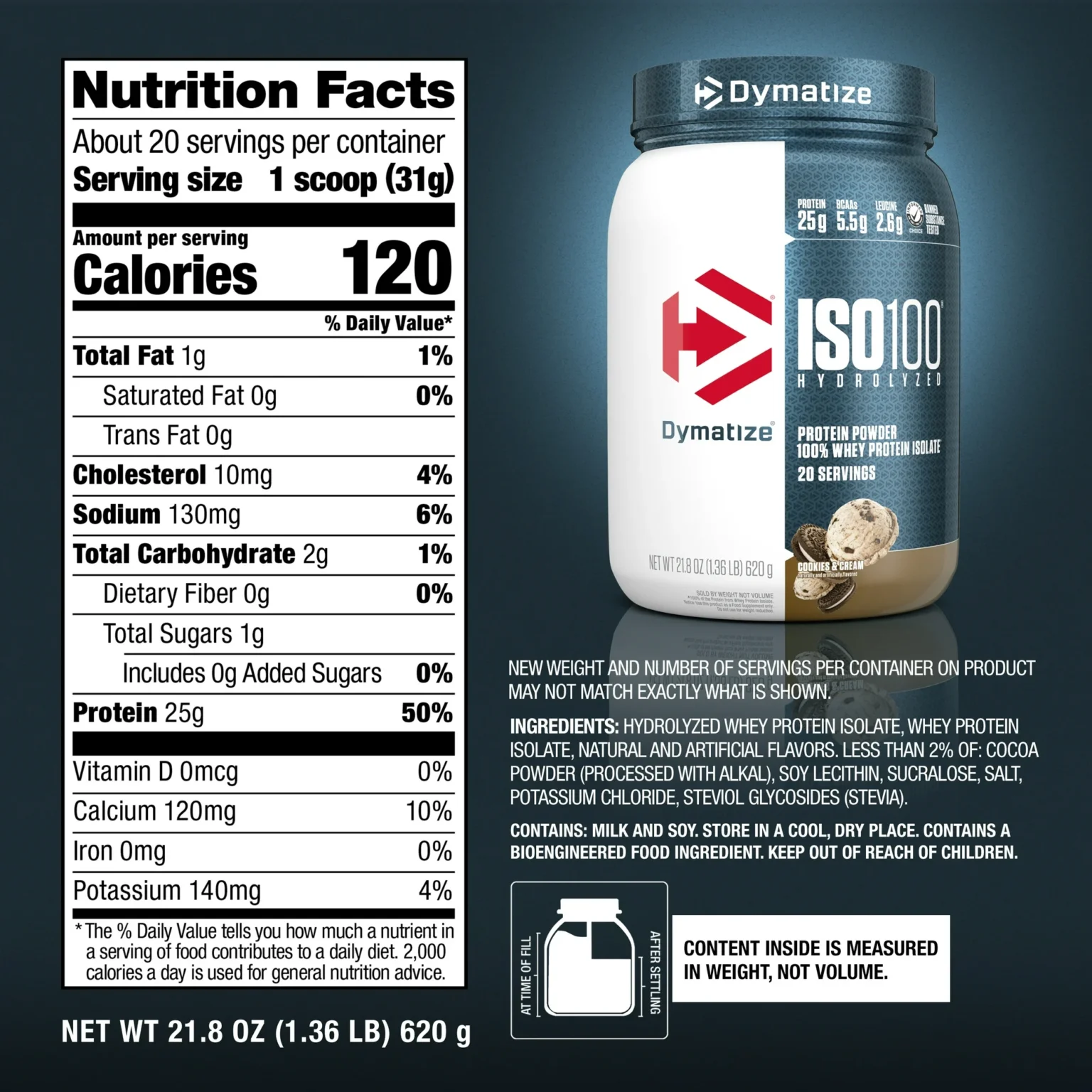 ISO 100 WHEY PROTEIN ISOLATE 20 servings - GNC Ecuador